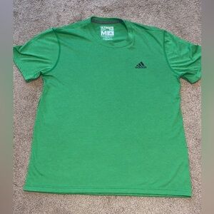 Adidas Green Short Sleeve Tee Athletic Wear